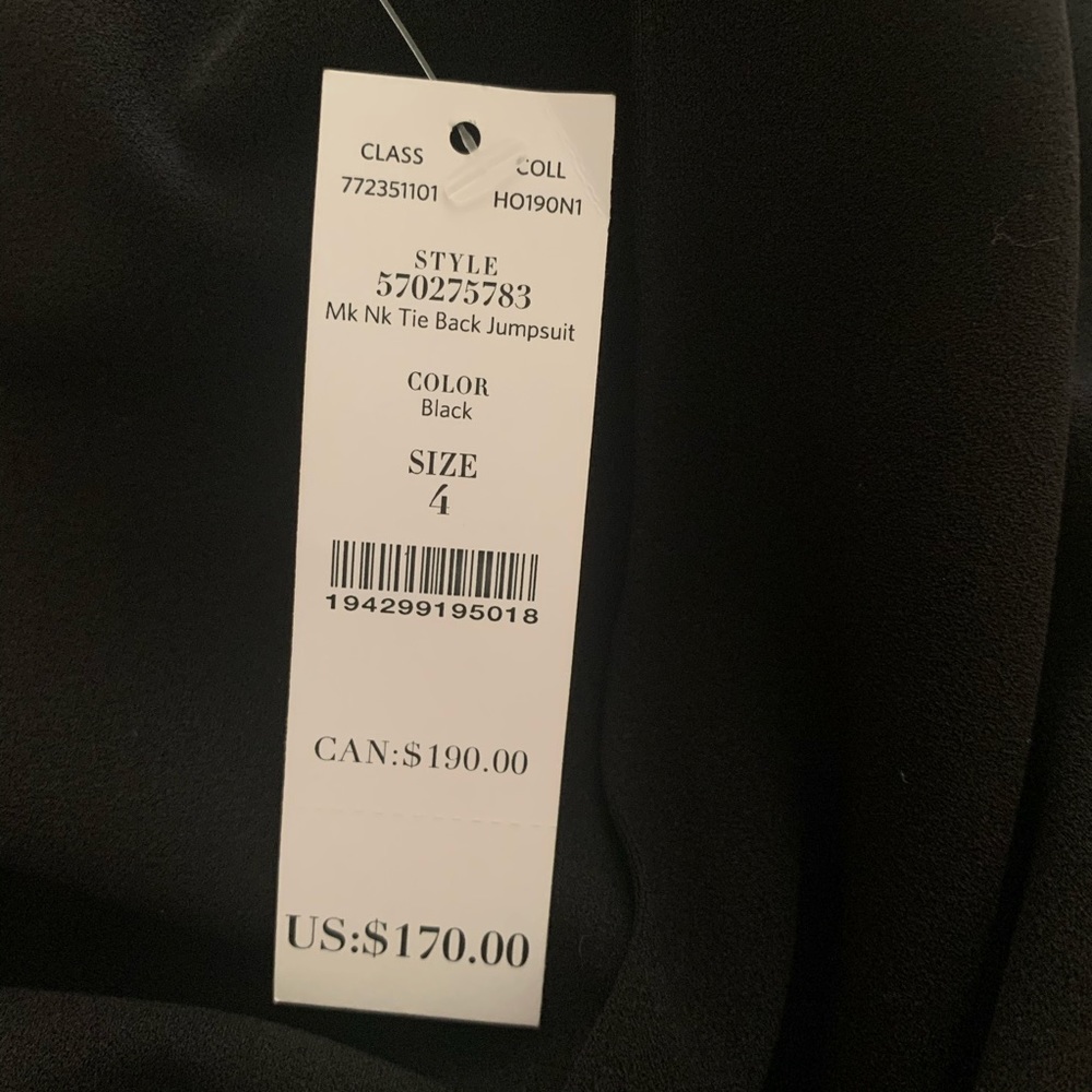 New White house black market TIE-DETAIL JUMPSUIT - Picture 6 of 6